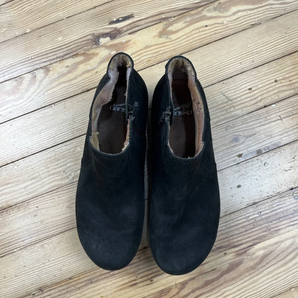 Dansko black suede